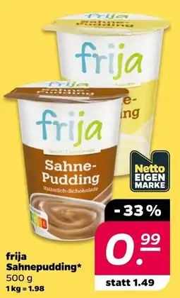 Netto frija Sahnepudding Angebot