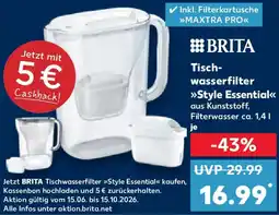 Kaufland BRITA Tischwasserfilter Style Essential Angebot