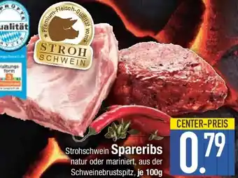 E-Center Strohschwein Spareribs Angebot
