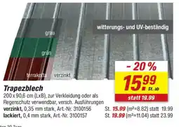 toom Baumarkt Trapezblech Angebot