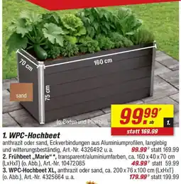 toom Baumarkt WPC-Hochbeet Angebot