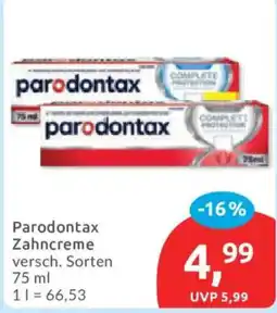 Budni Parodontax Zahncreme Angebot