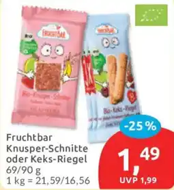 Budni Fruchtbar Knusper-Schnitte oder Keks-Riegel Angebot