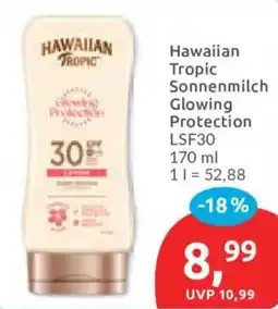 Budni Hawaiian Tropic Sonnenmilch Glowing Protection Angebot