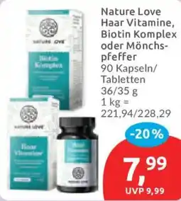 Budni Nature Love Haar Vitamine, Biotin Komplex Angebot