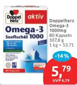 Budni Doppelherz aktiv Omega-3 Seefischöl 1000 Angebot