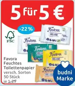 Budni Favora Feuchtes Toilettenpapier Angebot