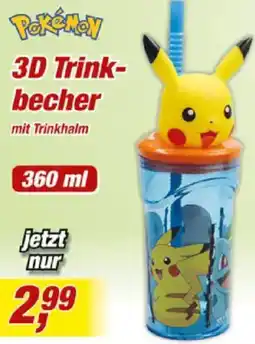 Posten Börse Pokémon 3D Trinkbecher Angebot