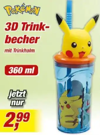 Posten Börse Pokémon 3D Trinkbecher Angebot