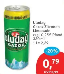 Budni Uludag Gazoz Zitronen Limonade Angebot