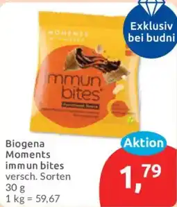 Budni Biogena Moments immun bites Angebot