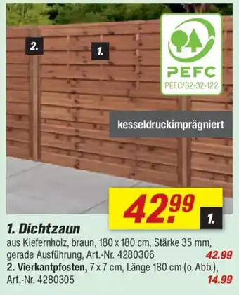 toom Baumarkt Dichtzaun Angebot