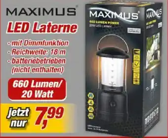 Posten Börse MAXIMUS LED Laterne Angebot