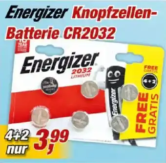 Posten Börse Energizer Knopfzellen-Batterie CR2032 Angebot