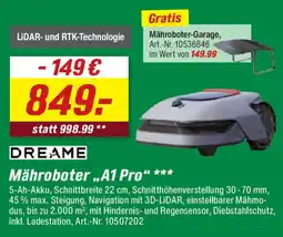 toom Baumarkt DREAME Mähroboter „A1 Pro“ Angebot