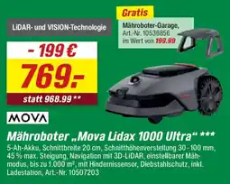 toom Baumarkt Mähroboter „Mova Lidax 1000 Ultra“ Angebot
