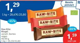 Budni Raw Bite Riegel Angebot