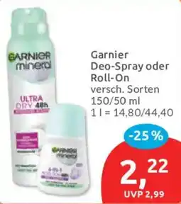 Budni Garnier Deo-Spray oder Roll-On Angebot