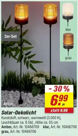 toom Baumarkt Solar-Dekolicht Angebot