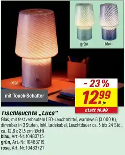 toom Baumarkt Tischleuchte „Luca“ Angebot