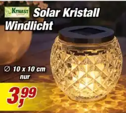Posten Börse KYNAST Solar Kristall Windlicht Angebot