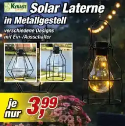 Posten Börse Solar Laterne in Metallgestell Angebot