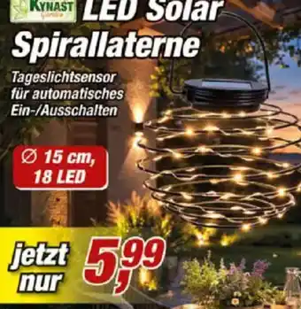 Posten Börse KYNAST LED Solar Spirallaterne Angebot