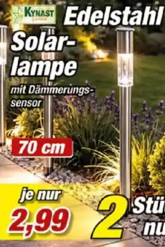 Posten Börse KYNAST Edelstahl Solar-lampe Angebot