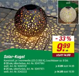 toom Baumarkt Solar-Kugel Angebot