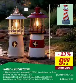 toom Baumarkt Solar-Leuchtturm Angebot