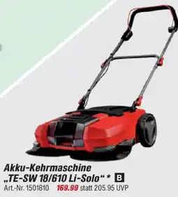 toom Baumarkt Akku-Kehrmaschine TE-SW 18/610 Li-Solo Angebot