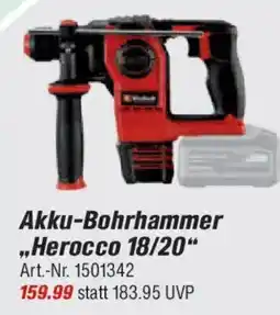 toom Baumarkt Akku-Bohrhammer „Herocco 18/20“ Angebot