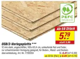 toom Baumarkt OSB/3-Verlegeplatte *** Angebot