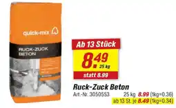toom Baumarkt Ruck-Zuck Beton Angebot