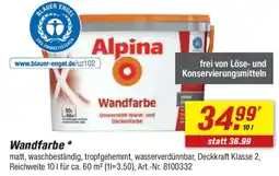 toom Baumarkt Alpina Wandfarbe Angebot