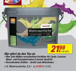 toom Baumarkt toom Wohnraumfarbe Angebot