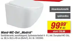toom Baumarkt Wand-WC-Set „Madrid“ Angebot
