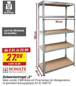 toom Baumarkt Schwerlastregal „S“ Angebot