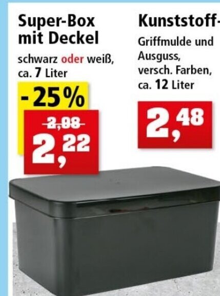 Super-Box met Deckel 7L Angebot bei Thomas Philipps