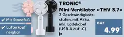 Kaufland TRONIC Mini-Ventilator THV 3.7 Angebot