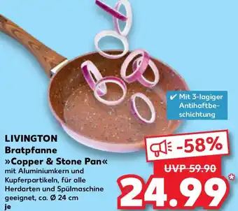 Kaufland LIVINGTON Bratpfanne Copper & Stone Pan Angebot
