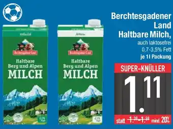 E-Center Berchtesgadener Land Haltbare Milch Angebot