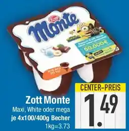E-Center Zott Monte Maxi, White oder mega Angebot