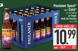 E-Center Paulaner Spezi oder Cola Angebot