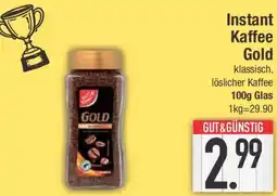 E-Center GUT&GUNSTIG Instant Kaffee Gold Angebot