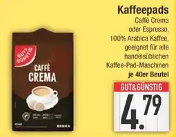 E-Center GUT& GÜNSTIG Kaffeepads Angebot