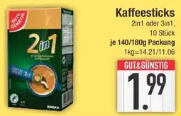 E-Center GUT& GÜNSTIG Kaffeesticks Angebot