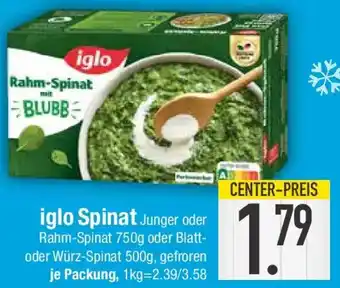 E-Center iglo Spinat Angebot
