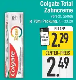 E-Center Colgate Total Zahncreme Angebot