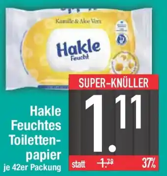 E-Center Hakle Feuchtes Toilettenpapier Angebot